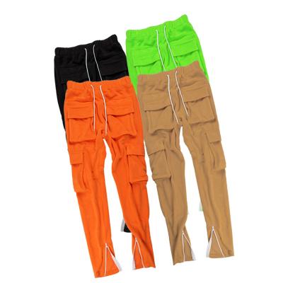 China Latest Street Style Fleece Sportswear Anti-Pilling Zipper Slaps Womens Pants Slim Fit 6 Pockets Womens Casual Pants for sale