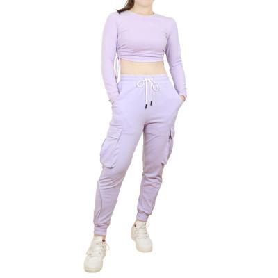 China Anti-pilling Wholesale Cotton Women Pants Streetwear Cargo Plain Pants Loose Jogger Pants Women 2020 Sweatpants for sale