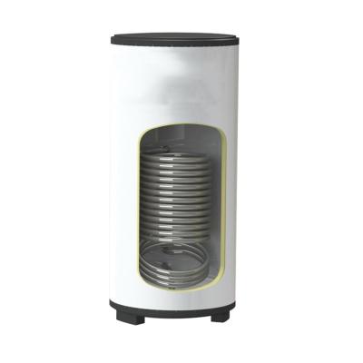 China Outdoor Heat Exchanger Hot Water Tank With Coils For Heat Recovery By Heat Pump For Euro House 100L120L150L200L 300L 260L for sale