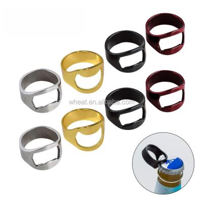 China Stainless Steel Can Opener Viable Ring Beer Bottle Opener Soft Finger for sale