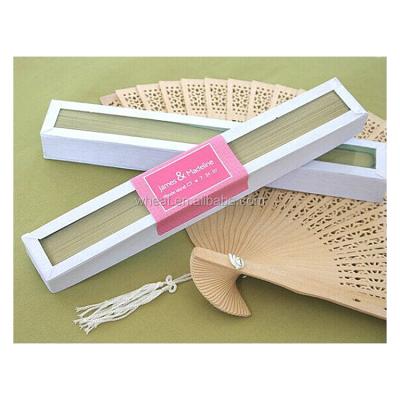 China High Quality Fan Wedding Decoration Sandalwood Fan Wedding Favors Personalized Beautiful By Wedding Favor Gift Wedding Fan for sale