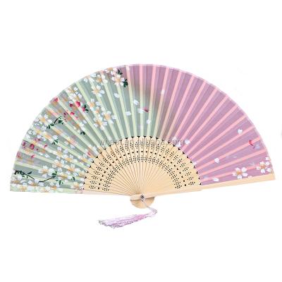 China China factory luxurious custom noble silk fan for Spain 8.25 inch for sale