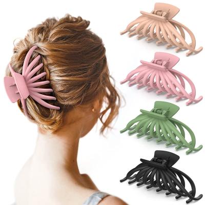 China Fashion Baoli Women Matte Nonslip Large Hair Claw Clips 4.7 Inch Strong Hold Large Hair Clips Shapes Hair Accessories for sale