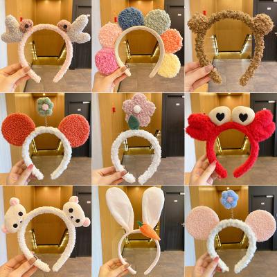 China HEADBAND Baoli hair accessories cute headband plush wash face headband bulk hair wholesale mixed autumn and winter for sale