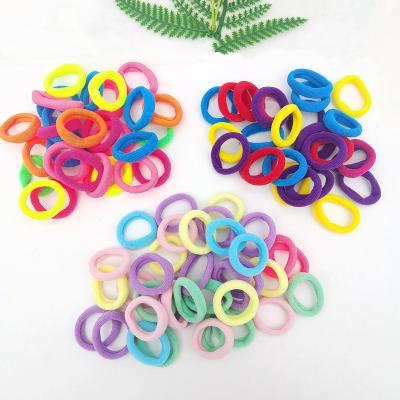 China Wholesale Baoli Polyester Spandex Polyester Spandex Simple Design Hair Accessories Strong Solid Color Candy Rope Scrunchies For Women Girls for sale