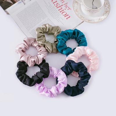 China Wholesale Custom 19mm Silk Hair Scrunchies Baoli Hair Ties 100% Silk Hair Tie For Women Big Scrunchies for sale