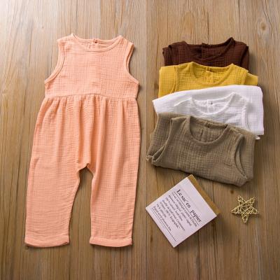 China Breathable Baby Sleeveless Romper 1-2-3-4-5-6T 80-90-100-110-120-130 H1213 for sale