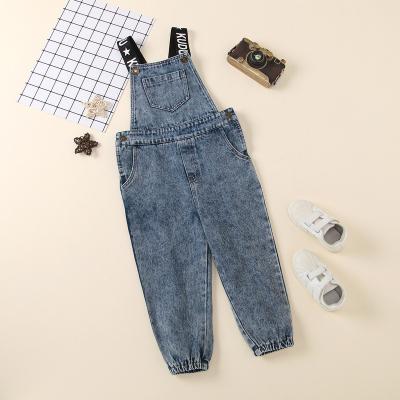 China MJS2075 Sleeveless Integral Pocket Denim Breathable 1-5 Years Babies Overall for sale