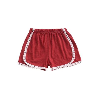 China Baby Boy Girls Solid Elastic Waist Bamboo Shorts Breathable 1-5 Years Old Shorts MH893 for sale