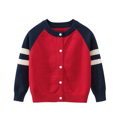 China Breathable 100% Cotton Baby Cardigan Sweater Coat For 1-9 Years Kids H19070 for sale