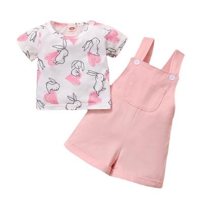 China Breathable Clothes Clothing Babies 0-2 Years Sets Summer Shorts Sleeve Full + Overalls M22011265 for sale