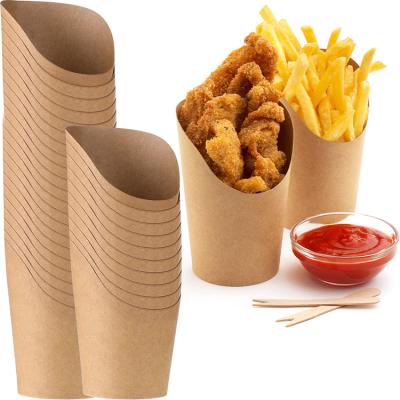 China Biodegradable Disposable Party Wrapping Paper Takeout Cups Holder Fry Rack Paper Trays Paper Cones for sale