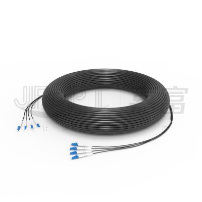 China FTTA Base Station Use Outdoor SC FC ST 2 Core 4 Core FTTA Fiber Optic Cable G657A1 A2 OM2 LC Fiber Optic Cable FTTA Patch Lead Tactical Cable for sale