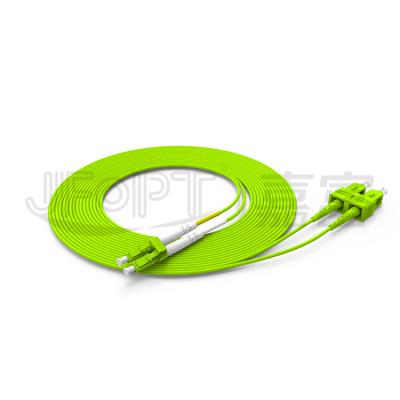 China Multimode Telecommunication Duplex Fiber Patch Cord LC Jumper 3m 2.0mm Patch Cord SC UPC for sale