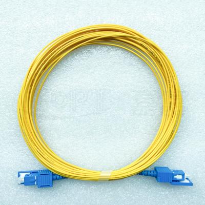 China Low price hot sale FTTX fiber optic jumper SC UPC SM 10m G652D SX 1.6mm SC UPC patch cord for sale