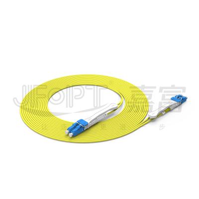 China PVC/LSZH/PU quality assurance LC-LC DX LSZH patchcord patchcord SM mm custom length tag fiber optic duplex available pull patch cord for sale