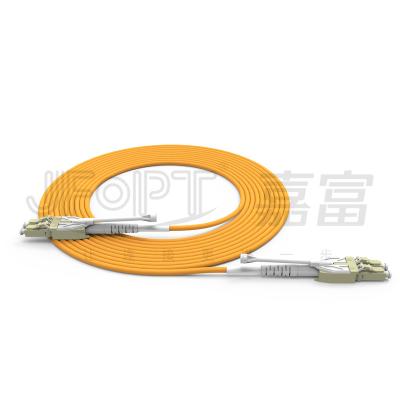 China Cheap Price LSZH 1/3/5M PVC/LSZH LC Single Mode Multi Mode Patch Cord Duplex Uniboot With Tab Fiber Patch Cord Push-pull for sale