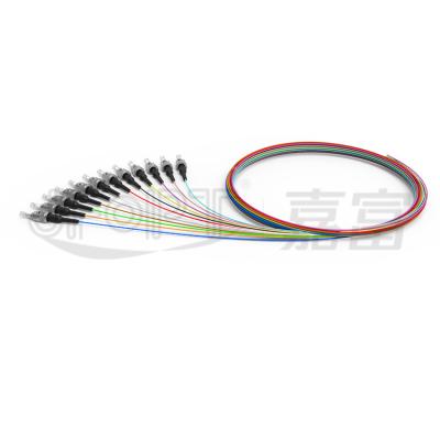 China Telecommunication APC Fiber Optic LC Pigtails SC Multimode SC 50/125 Pigtails Coated SC 62.5/125 SM Fiber Optic Pigtail 12 Cores for sale