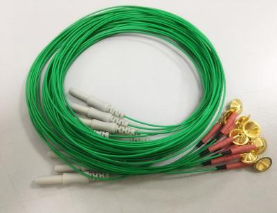 China Same materials as grass EEG cables, gold cup electrodes TJ-ECG3A1I for sale