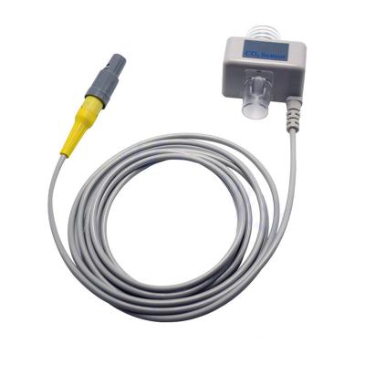 China etco2 Patient Monitor Mainstream Capnography EtCO2 Sensor Module Compatible For Capnostat 5, Lemo 8 Pin for sale