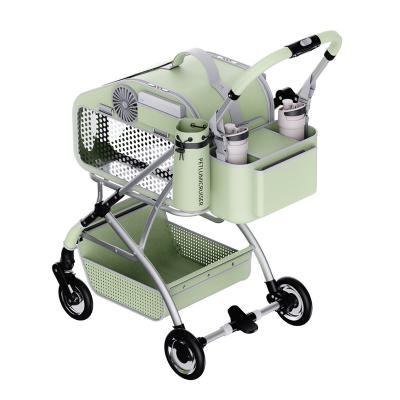 China Small Animals Pet Cart Dog Cat Cart for sale