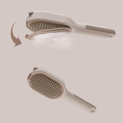 China Easy Viable Soft Silicone Cleaning Pet Grooming Brush Self Clean Air Cushion Dog Cat Hair Comb For Pet for sale