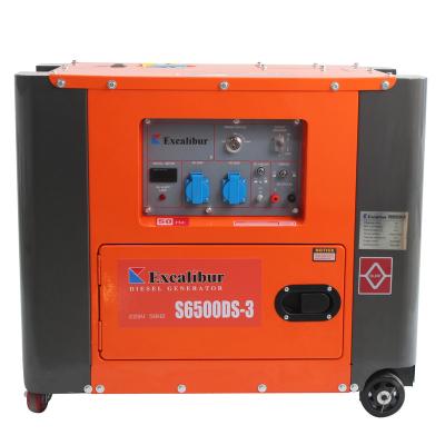 China Excalibur Diesel Compression Fire Generator 4 Stroke Mobile Power Hot Sale AC 3 Phase 20L for sale