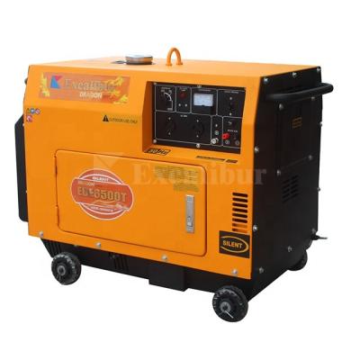 China High Quality Excalibur Dragon Series EDE6500T 20.45A Portable Silent Diesel Generator EDE6500T for sale