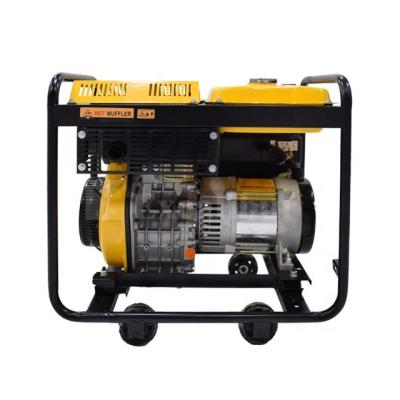 China New Design Portable AC Dragon Series Diesel Generator Open Three Phase For Home Use EDE6500E for sale