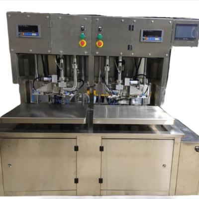 China Semi-automatic Food Double Head 10L Bag Water Filling Machine for sale