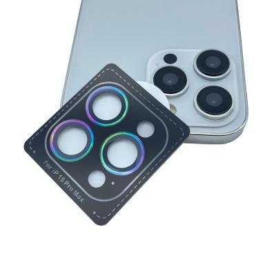 China With Positioner Camera Lens Protector Full Tempered Glass Back Camera Film Protector For Iphone 15 pro max for sale