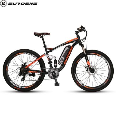 China Eurobike Full Carbon Steel Suspension Mountain Bike Electric Ebike 27.5