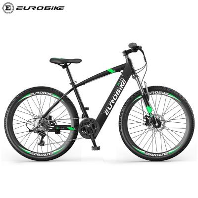 China Customized Mountain Ebike 350W Motor 36V 48V 8ah 10ah Eurobike X7 Steel Running Electric Bicycle Cheap Hidden Battery Electric Bike Customized for sale