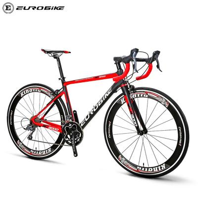 China Flat Land Eurobike EUR9000 Carbon Fiber Road Bike Claris Shi Mano 16speed R2000 Entry Level Cycle Racing Bicycle Carbon Bike for sale