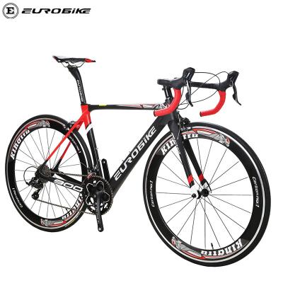 China Eurobike EUR900 CB900 Carbon Fiber Road Bike 700C 48cm 56cm SORA R3000 18speed Fibra de carbono Bicycle Gear Clutch for sale