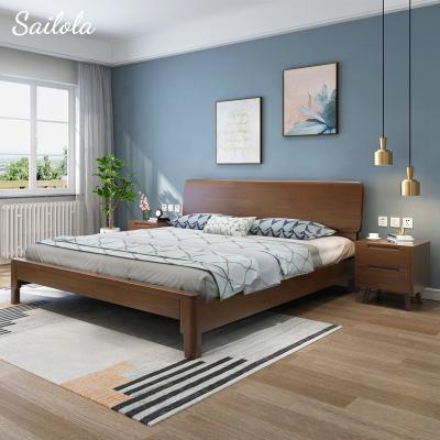 China Hot Selling New Design Storage Double Bed Home Furniture Wooden Beds Comfortable Fashionable Beds for sale