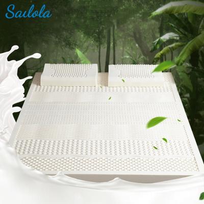 China Colchones 100% Latex Mattress Topper King Queen Size Beds Foldable Healthy Natural Mattress for sale