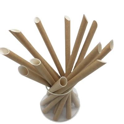 China Food Grade Disposable Diagonal Cut Eco-Friendly Disposable Paper Straw for sale