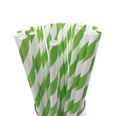 China Food Grade Eco Paper Straws Biodegradable Stocked Colorful Paper Boba Paper Drinking Straw 6MM*197MM for sale