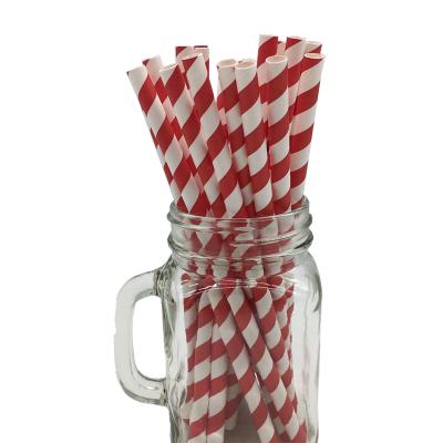 China Wedding Disposable Decoration Wulian Colorful Striped Paper Straws for sale