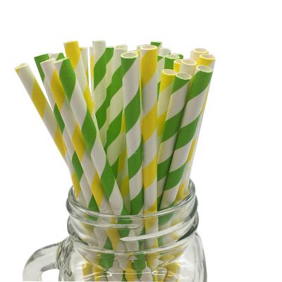 China Colorful Disposable Biodegradable Paper Drinking Straw Factory Small Quantity Disposable Straws for sale