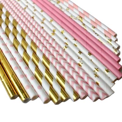 China Sustainable lfgb Approved 6mm, 8mm, 10mm Striped Paper Straw Maker Wedding Party for sale