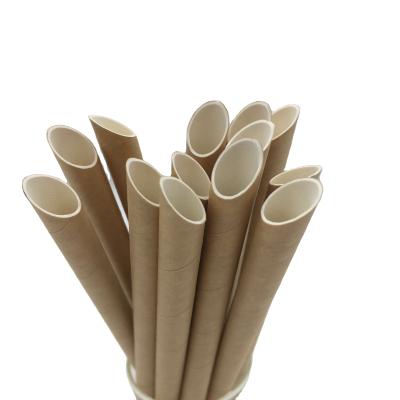 China Disposable Straw Biodegradable Paper Wrapped Paper Bubble Tea Eco Drinking Straw Free Samples Individual for sale