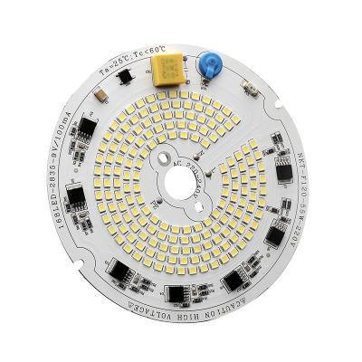 China pcb led round 220v ceiling light flood lamp dob led driver ic pcb 12w led 220v module110v ac led light motor for sale