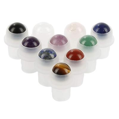 China Natural Personal Care Stones Roller Balls For Essential Oils Use 5ml 10ml Standard Replacement Roller Tops, Essential Oil Roller for sale