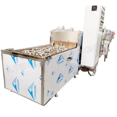 China Industrial parts cleaning factory supply conveyor ultrasonic cleaning machine direct line for pipe fittings automatic cleaning and drying for sale