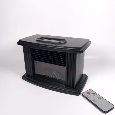 China Portable Mini Fireplace Design Desktop Space Heater Fast Heating Remote Control Radiator for sale