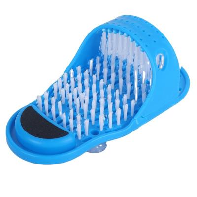 China EXFOLIATE Hot Selling Bathroom Feet Clean Brush Exfoliating Easy Remover Shower Message Slippers for sale