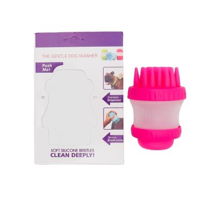 China Factory Supply Viable Dog Scrubber Shampoo Dispenser Dog Silicone Brush Seal for sale