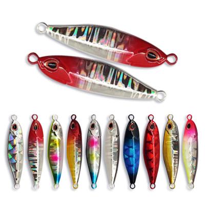 China Durable New Arrival 10g 14g 21g 28g Metal Jig Fishing Lures Laser Lead Sea Fishing Bait for sale